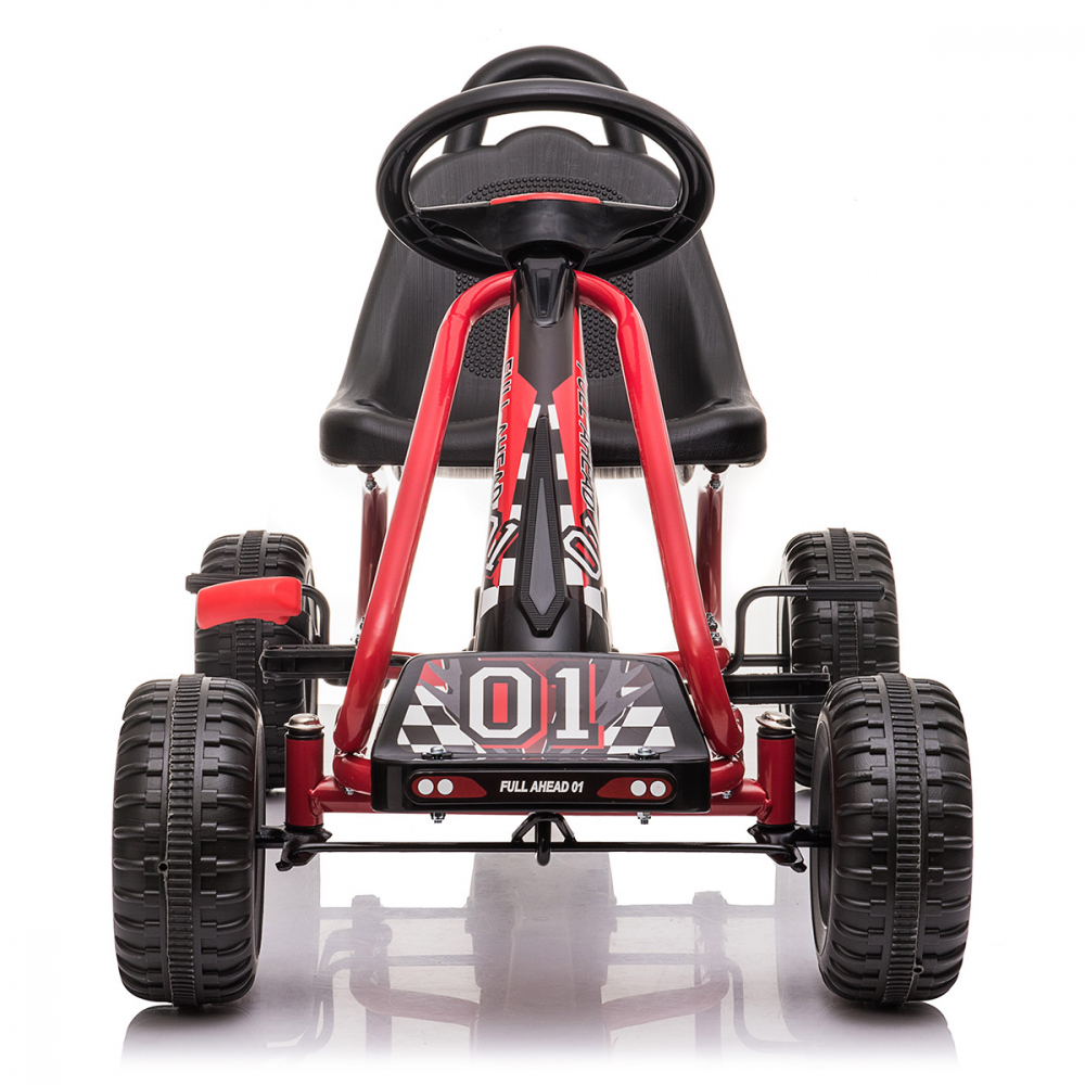 Kart Pedale Kidscare Rosu 3-6 Ani