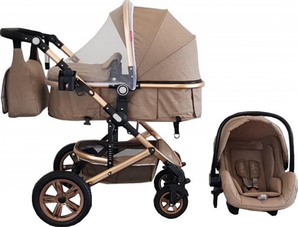 Baby Care Pro 530 Carucior 3-in-1 Premium Maro - imagine 4
