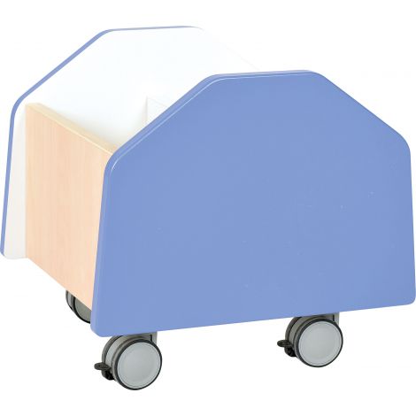Cutie depozitare pe roti Quadro Albastru Moje Bambino