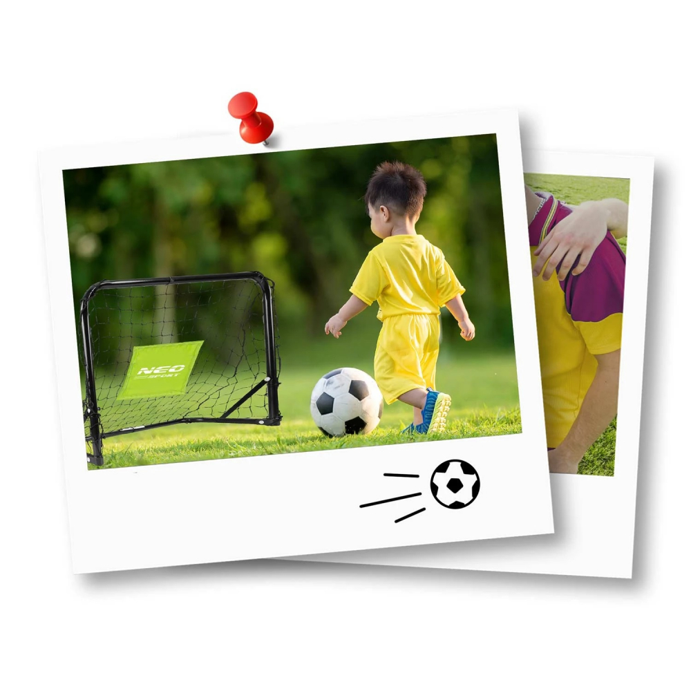 Set 2 Porți Fotbal Copii Neo Sport cu Plasă - imagine 9