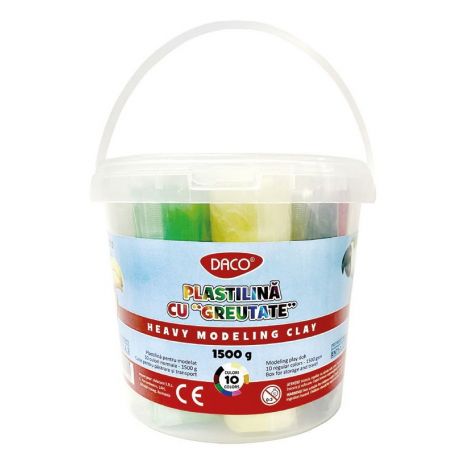 Plastilina Daco 1500g - 10 Culori