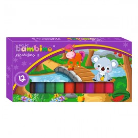 Plastilina 12 Culori Moje Bambino, 200g - imagine 5