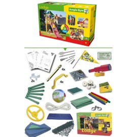 Spațiu de joacă Lodge JungleGym cu tobogan - imagine 6