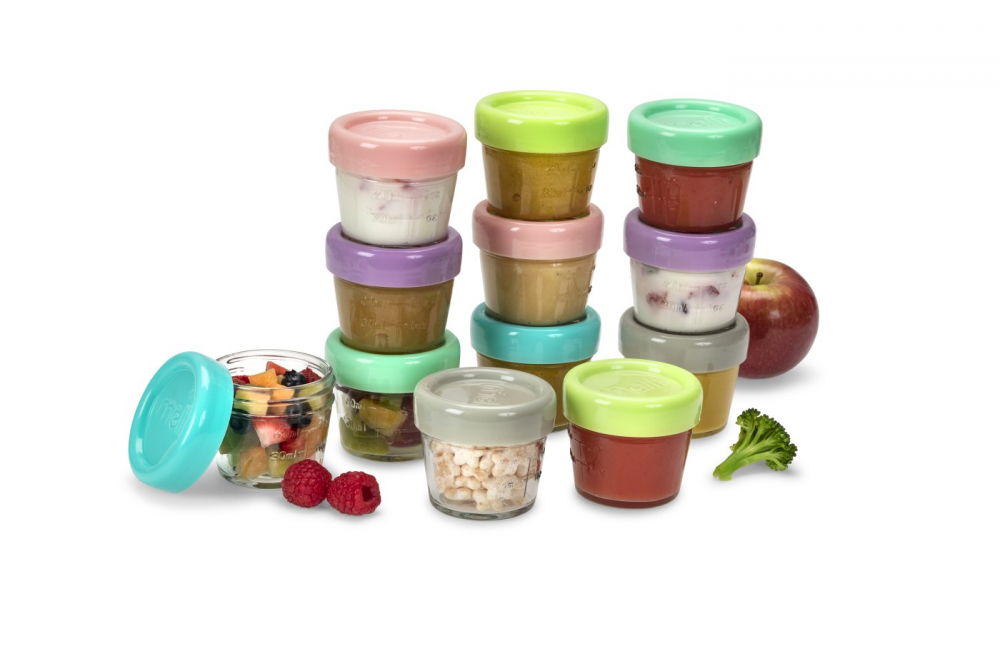 Set 12 Recipiente Sticlă Melii 118ml pentru Hrană Bebe - imagine 5