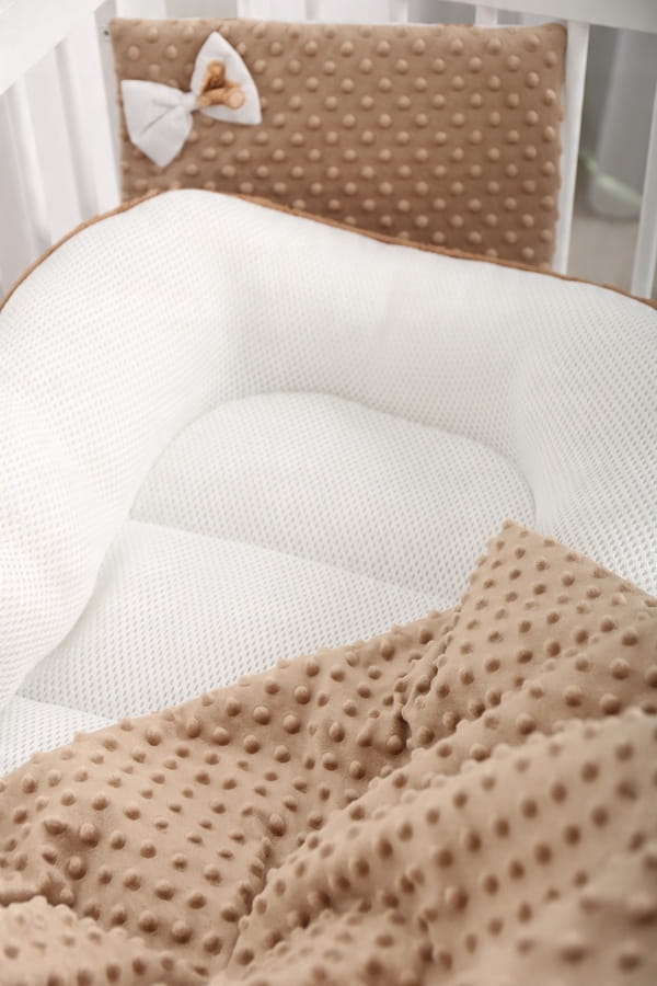 Set BabyMam Paturica + Pernuta Bej, Confort Maxim - imagine 6