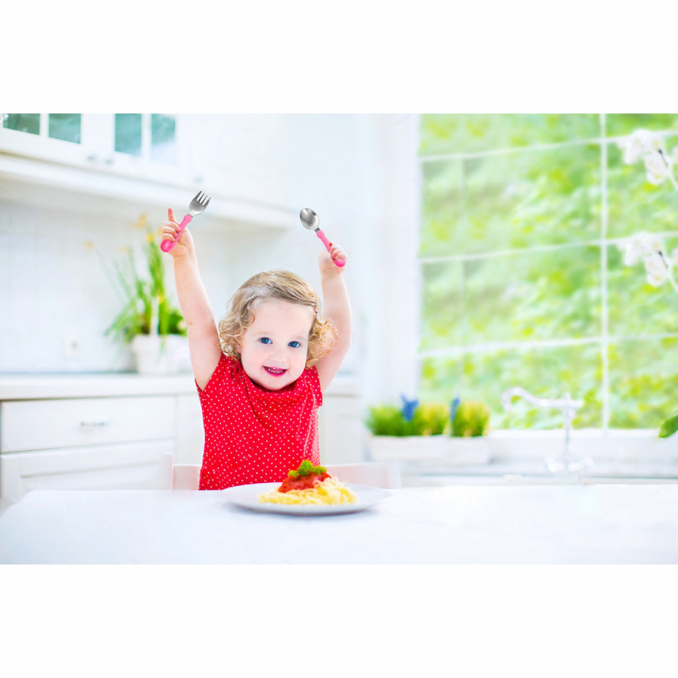Set Tacamuri BabyJem Inox Gri pentru Copii