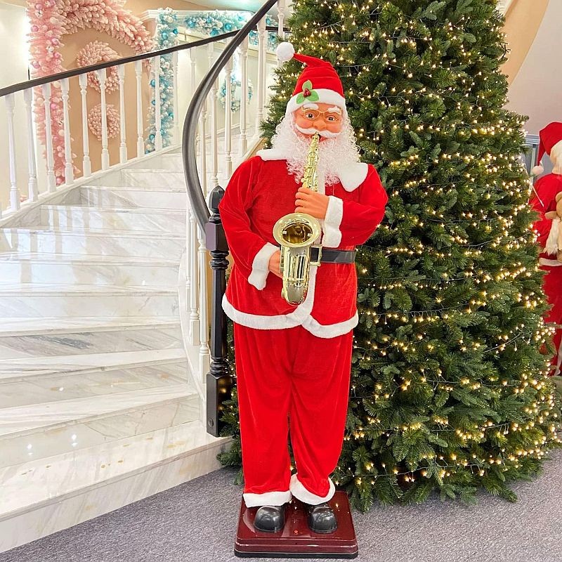 Moș Crăciun Procart 180cm Muzică și Dans