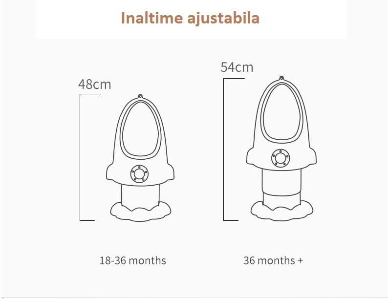 Little Mom Rocket Green Pisoar Băieți Reglabil