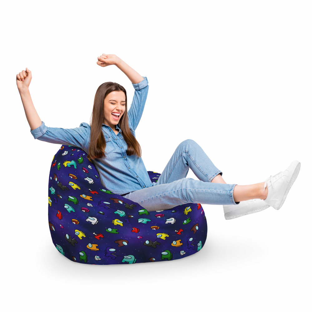Fotoliu Puf Bean Bag Updeco Among Us Blue