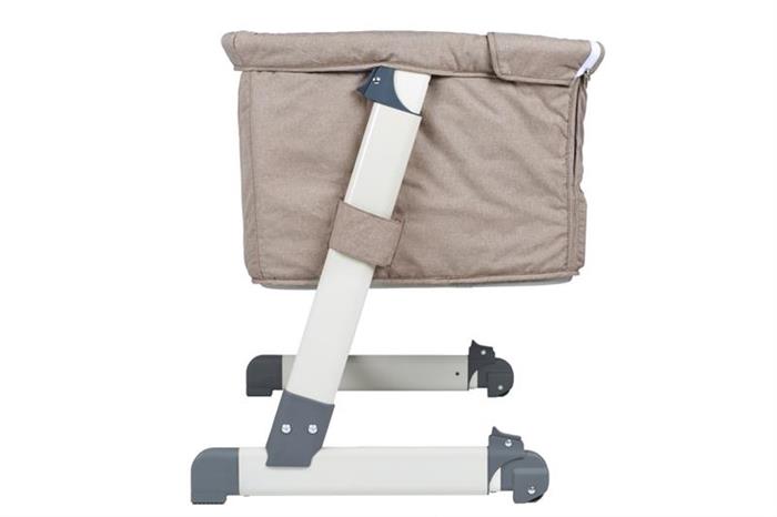 Patut co-sleeper Babygo Beige 2in1 cu saltea - imagine 6