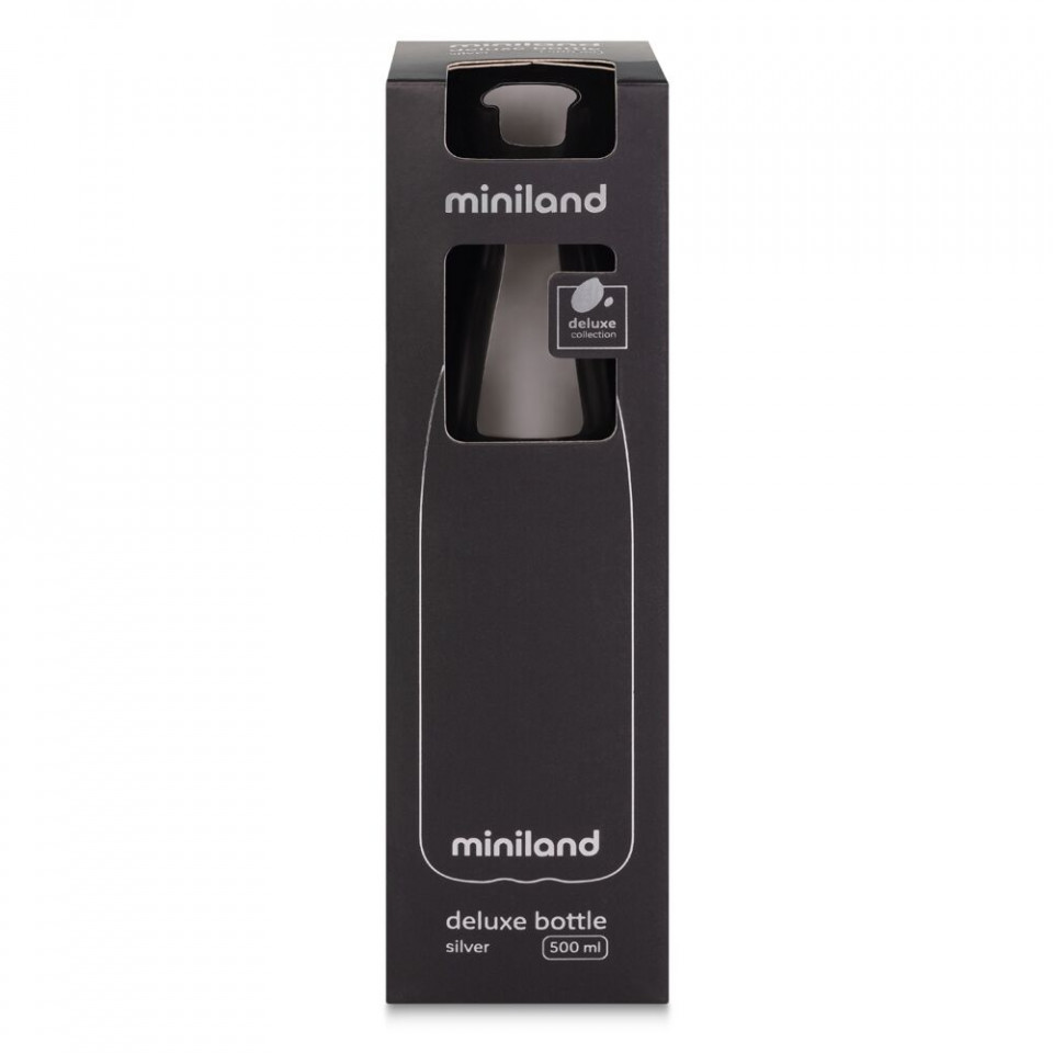 Sticlă Termos Miniland Deluxe Silver, 500 ml