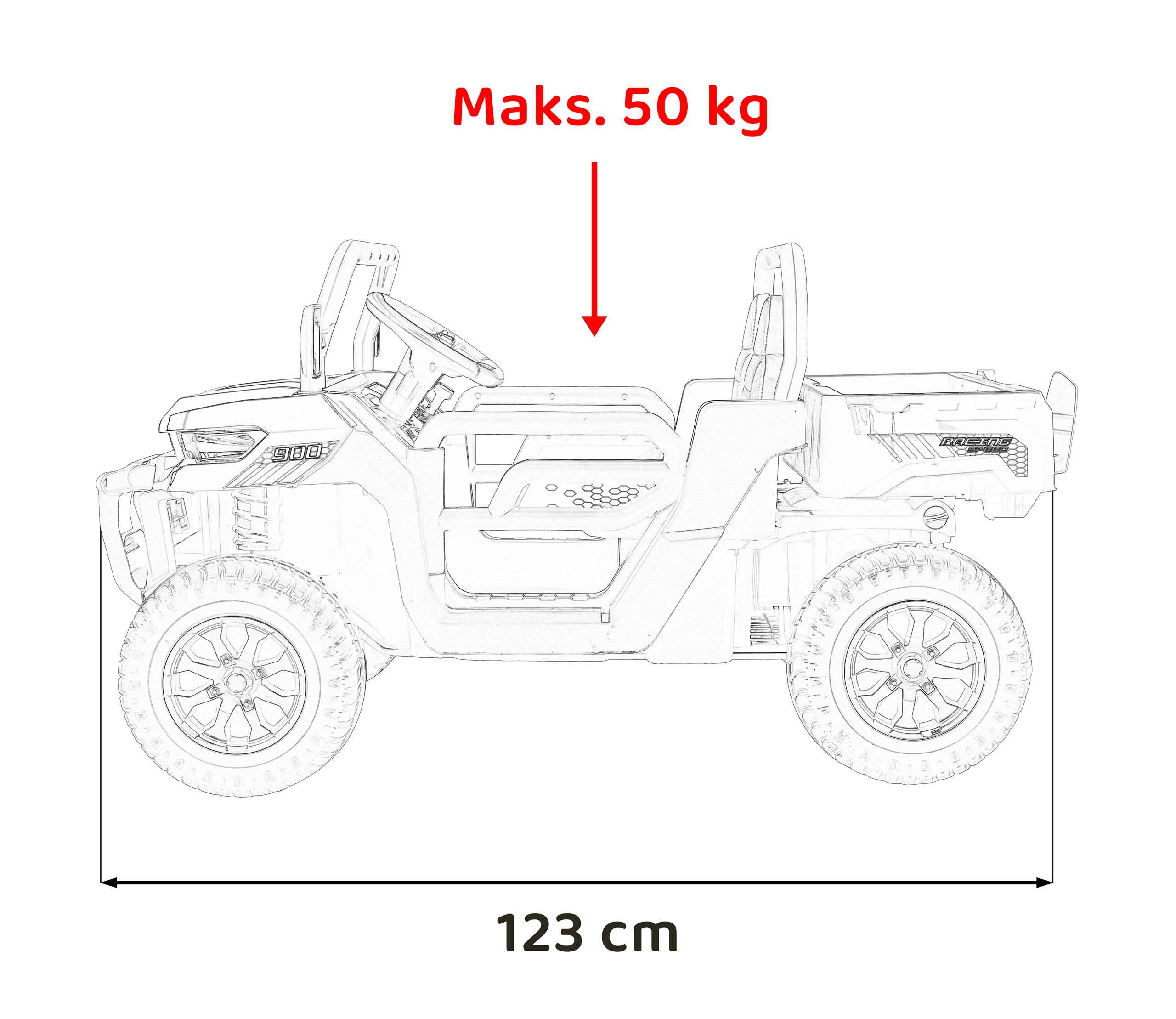 Masinuta Electrica 4x4 Pick Up Alb | Autokids - imagine 11