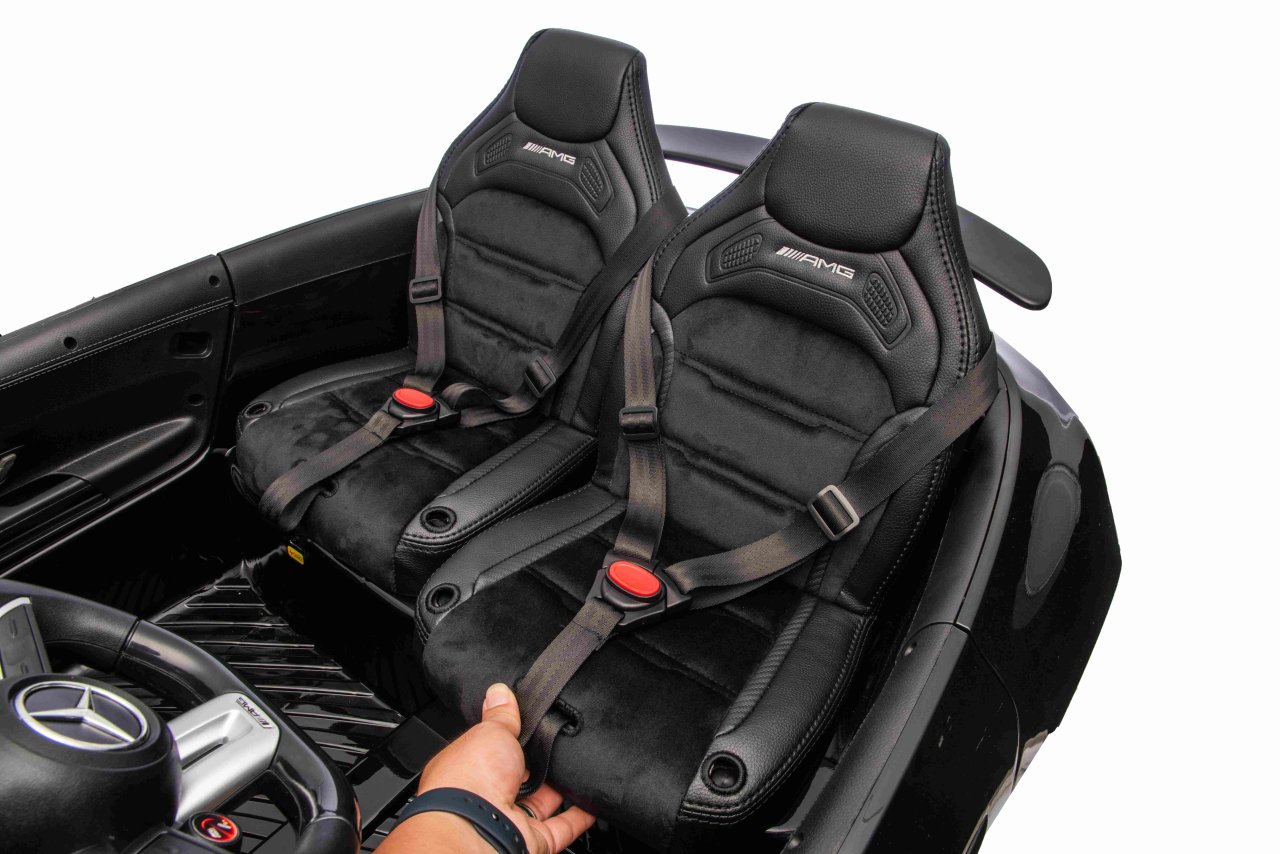 Masinuta electrica pentru copii 3-10 ani cu 2 locuri, Mercedes AMG GT63 NOU XXL 24V 800W 4x4 Negru - Autokids.ro - imagine 4