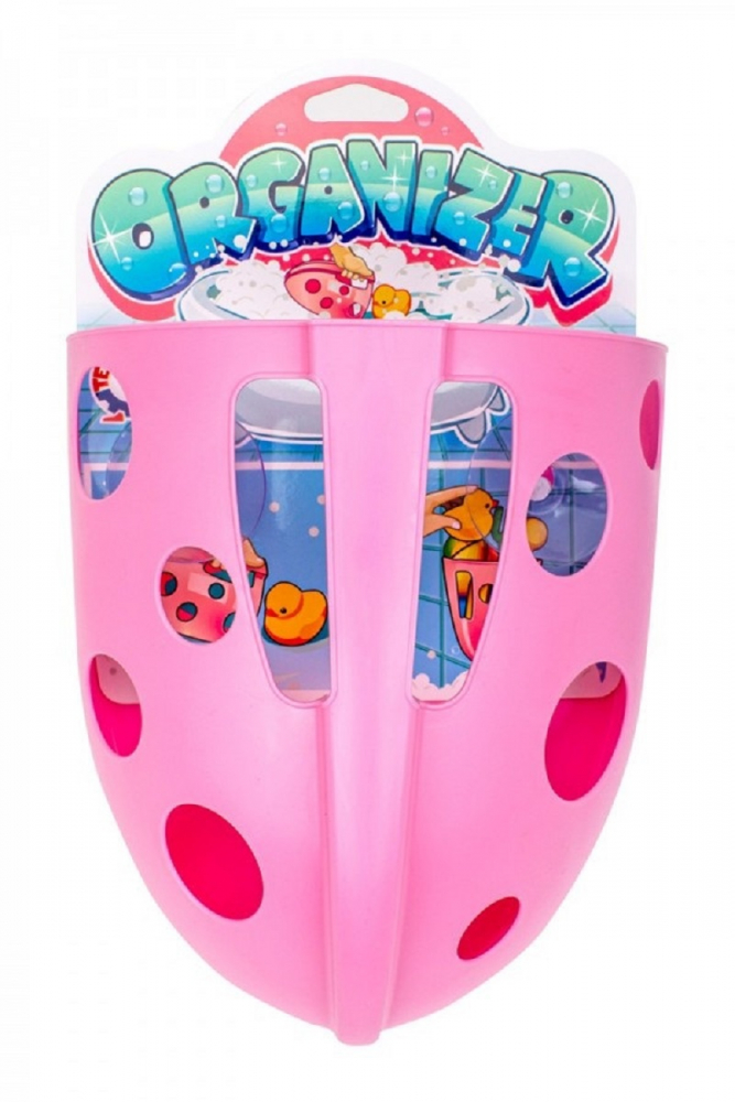 Suport Jucării Baie cu Ventuze Pink - imagine 4