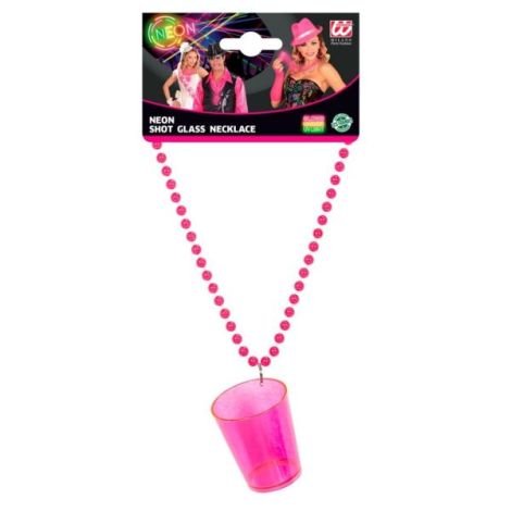 Colier Pahar Shot Roz Widmann - Accesoriu Petrecere