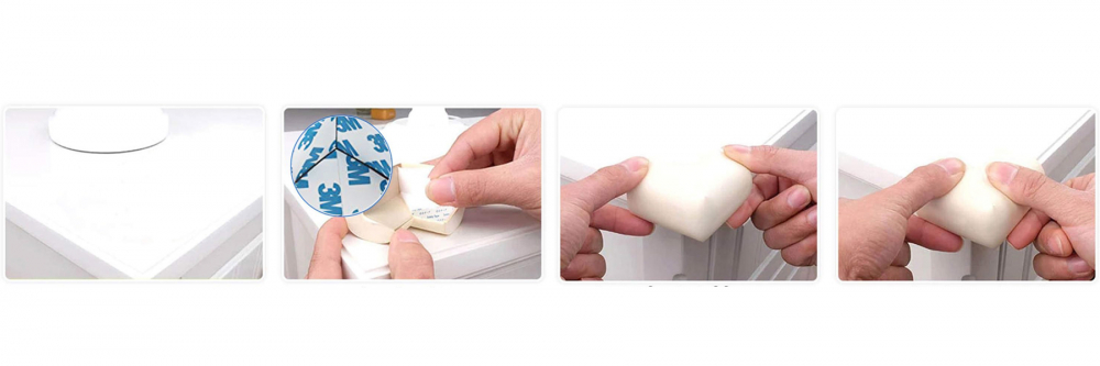 Aparatori moi Sipo Baby Safety, 4 bucăți, crem - imagine 7