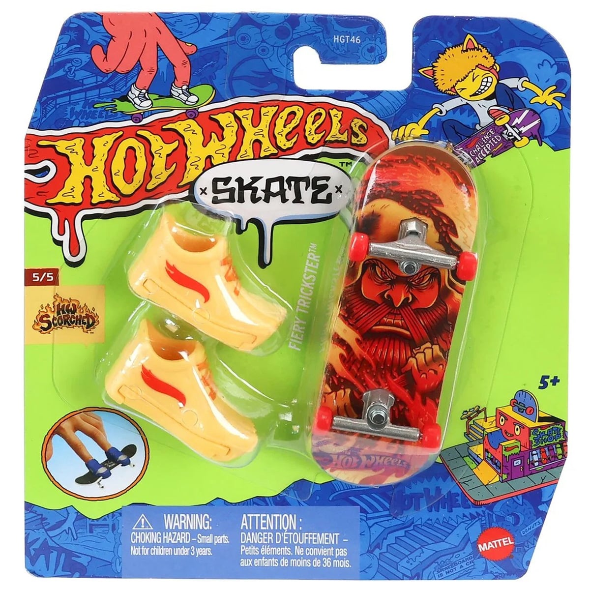 Set Hot Wheels Skateboard Fiery Trickster