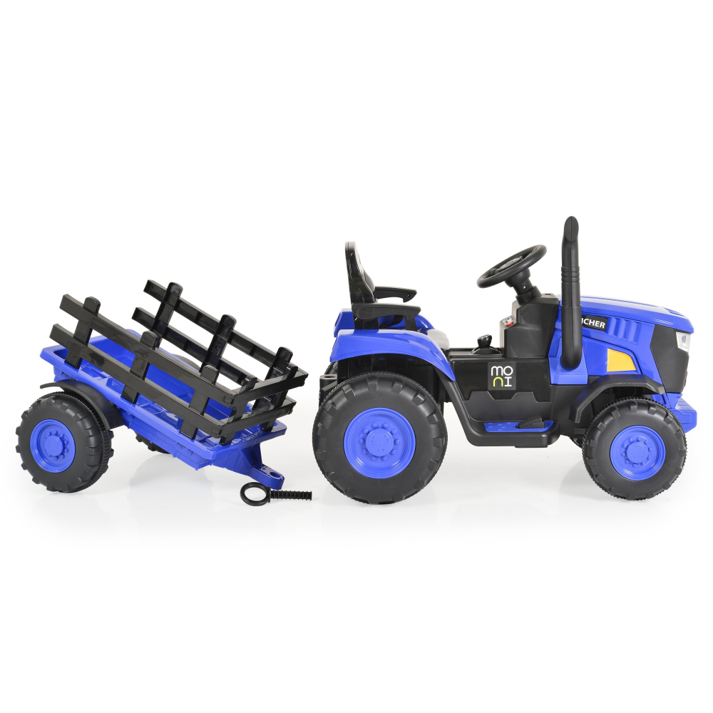 Moni Rancher Blue - Tractor Electric cu Remorca 70W - imagine 5