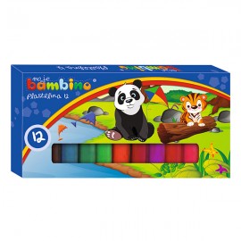 Plastilina 12 Culori Moje Bambino, 200g - imagine 3