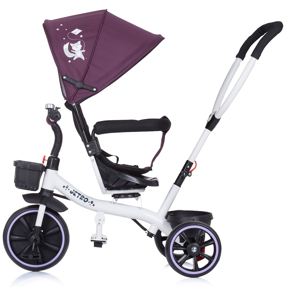 Tricicleta Chipolino Jetro Lilac, Scaun Reversibil - imagine 2