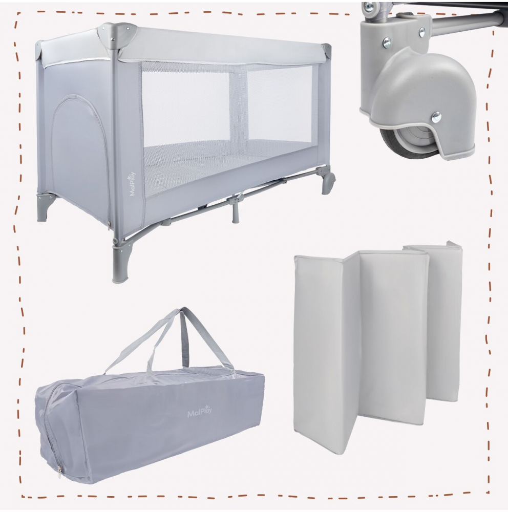 Malplay Patut Pliabil Calatorie 2-in-1 - imagine 3
