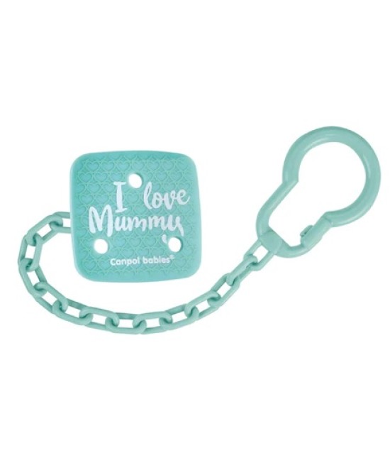 Lanț Suzetă Canpol I Love Mummy Gri - imagine 2