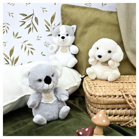 Jucărie Pluș Husky Histoire dours, Prieten Moale - imagine 2