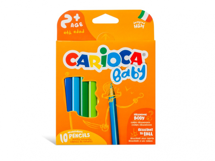 Set Creioane Carioca Baby 10 Bucăți 2+