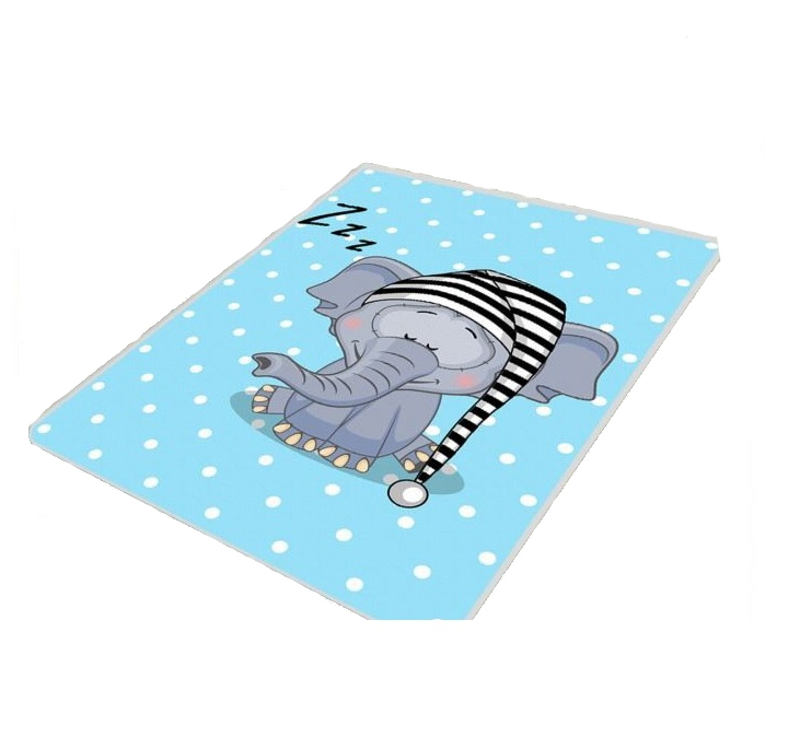 Covor Antiderapant Copii Elephant Sleep 150x200 cm Chilai - imagine 2