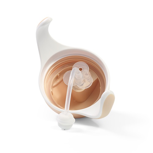 Cana cu pai Babyono 240 ml, Crem - imagine 3