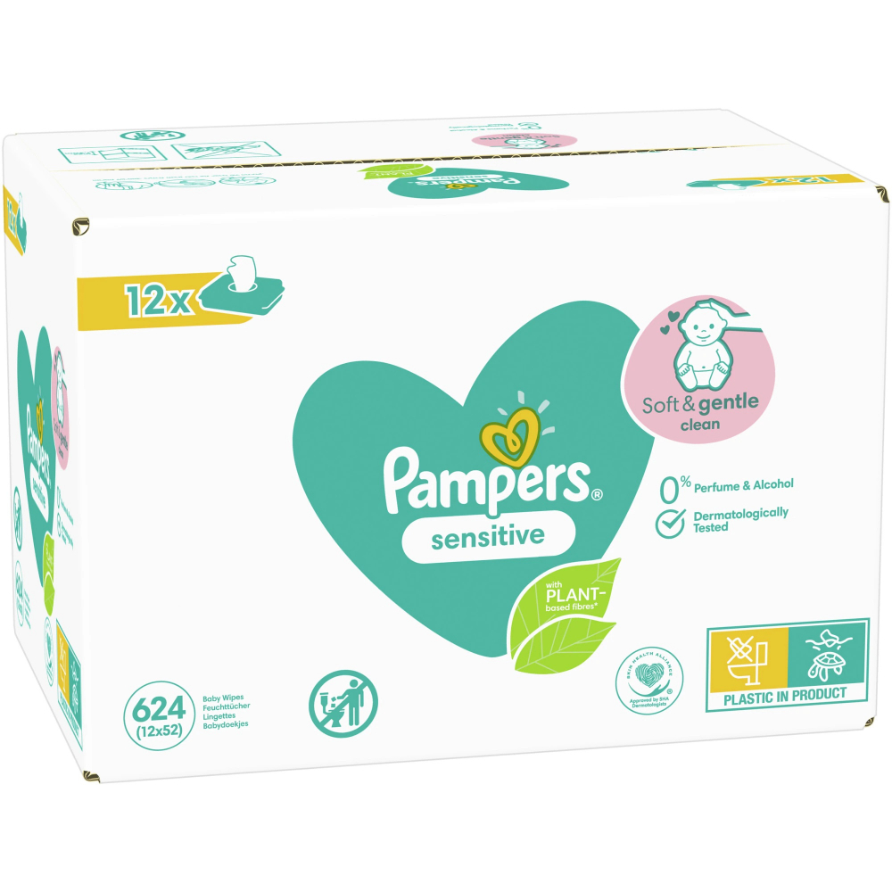 Servetele Pampers Sensitive 624buc - imagine 7