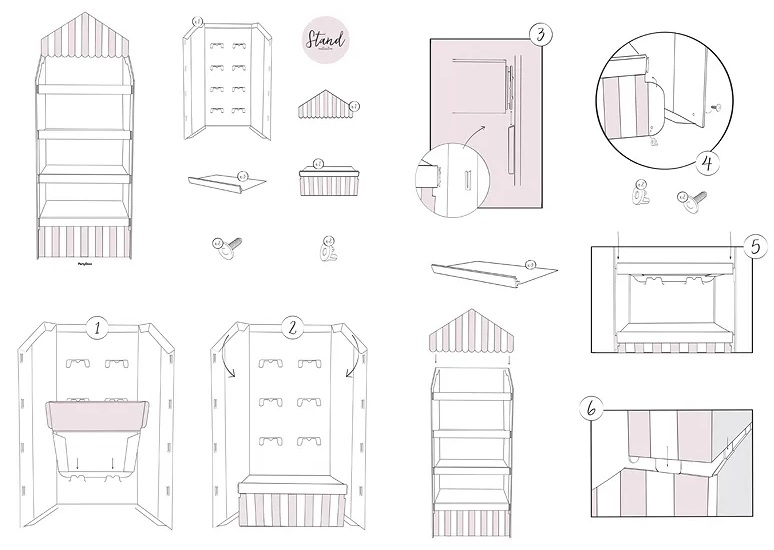 Set Decoratiuni First Birthday Ikonka, 33 Elemente - imagine 3