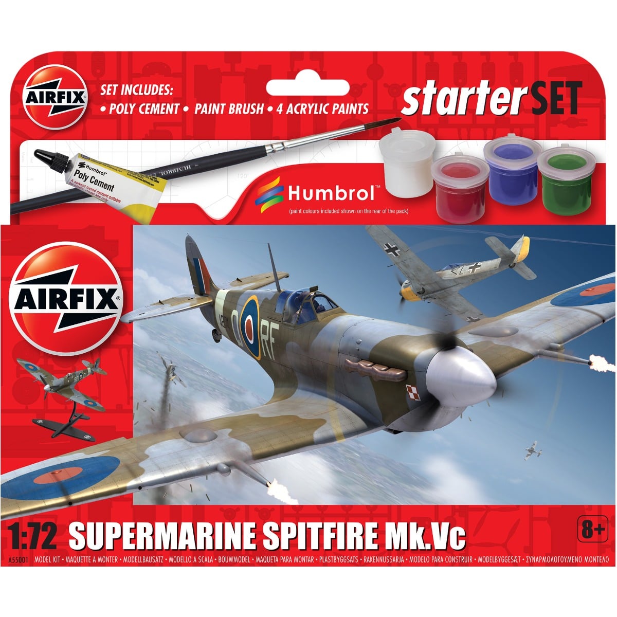 Set Constructie Airfix Spitfire Mk.Vc, 26 Piese