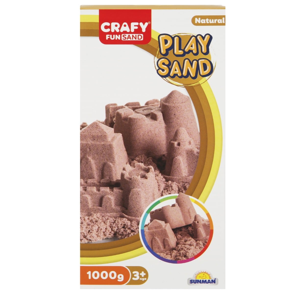 Nisip Kinetic Crafy 1 kg - Modelare Curată și Sigură