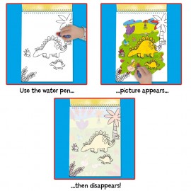 Galt Water Magic Dinozauri - Carte Colorat Reutilizabilă - imagine 3
