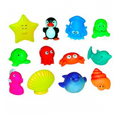 Set 12 Jucării Baie Marine Ludi | Distracție Sigură