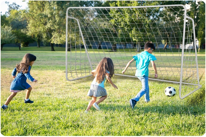 Poarta Fotbal Neo-Sport 300x120, Otel, Montare Rapida - imagine 3
