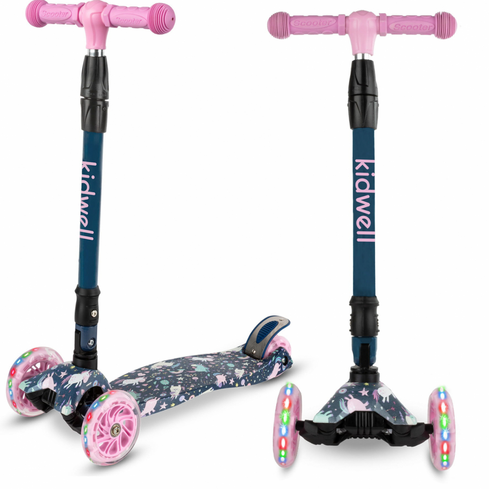 Trotineta Kidwell Vento Magic Pliabilă cu LED - imagine 4