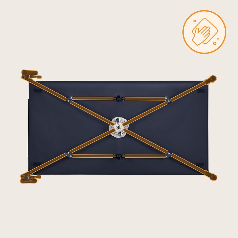 Patut Pliabil Lionelo Jasmin Easy Fold Albastru - imagine 11