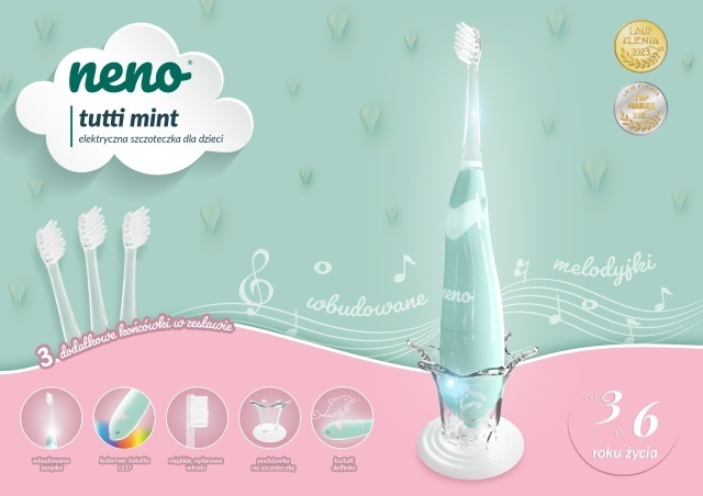 Neno Tutti Mint - Periuță Electrică Copii 3-6 ani - imagine 4