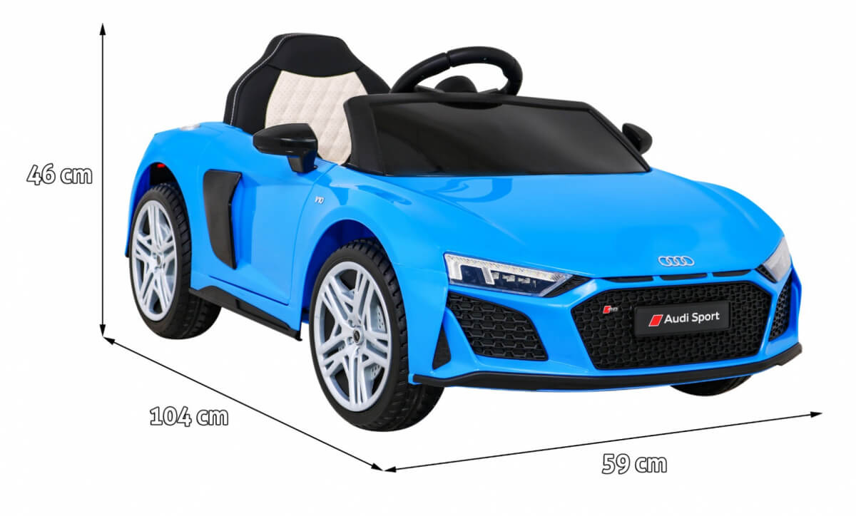 Masinuta Electrica Audi R8 Spyder Albastru - imagine 2