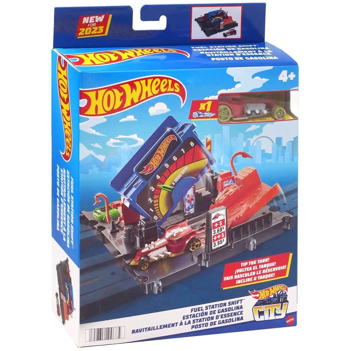 Set Hot Wheels Fuel Station Shift cu Masinuta