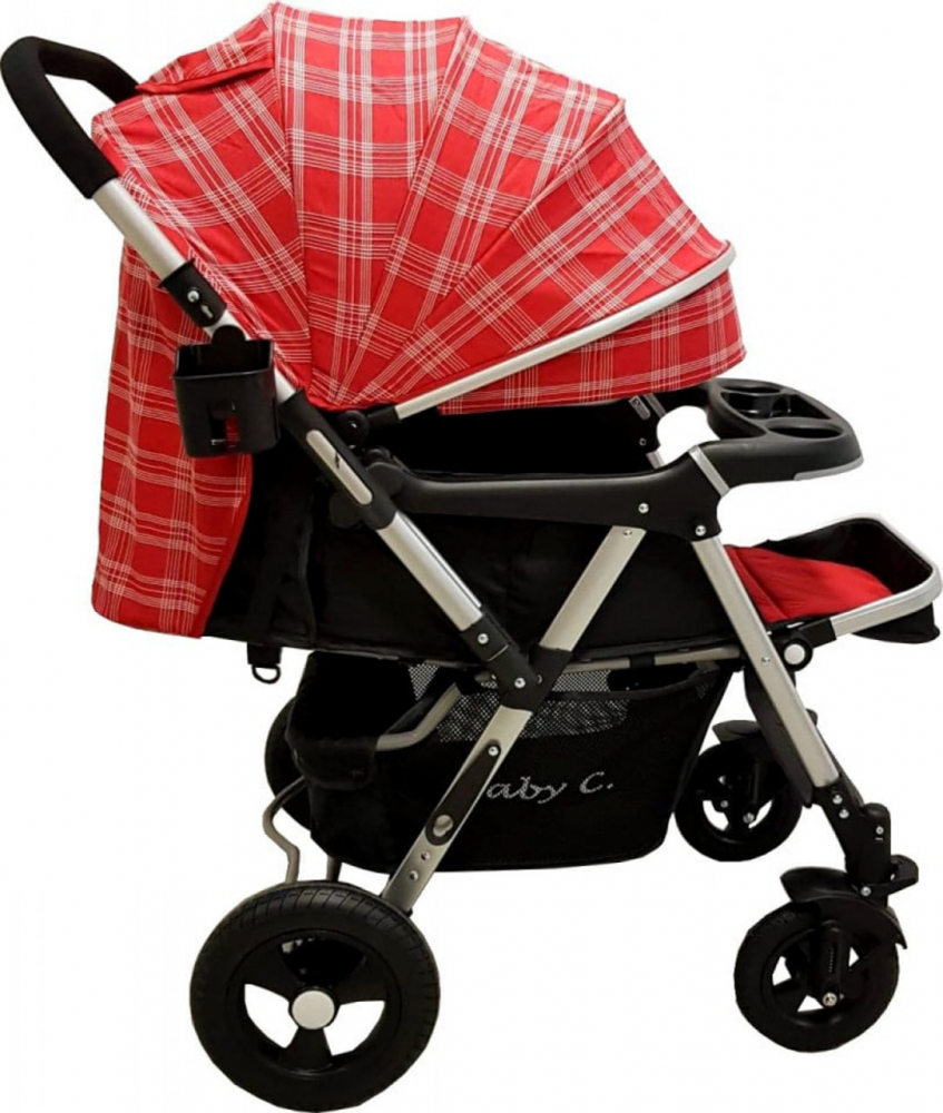 Carucior Baby Care PRO 511 Reversibil, Cadru Aluminiu - imagine 4