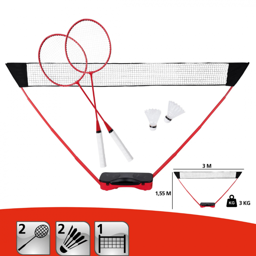 Set Badminton Donnay - Joc Complet Exterior - imagine 3