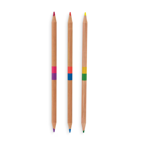 Creioane Duble Ooly 12Buc, 24 Culori - Desen Creativ - imagine 2