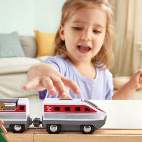 Tren Hape Intercity Motorizat cu Lumini - imagine 3
