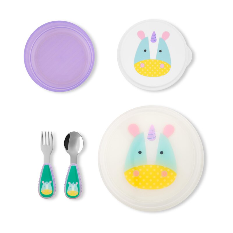 Set Masa Skip Hop Unicorn 5 Piese | Fara BPA