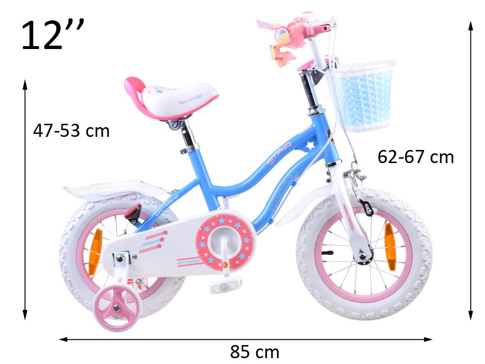 Royal Baby StarGirl - Bicicleta 12" Albastru - imagine 4