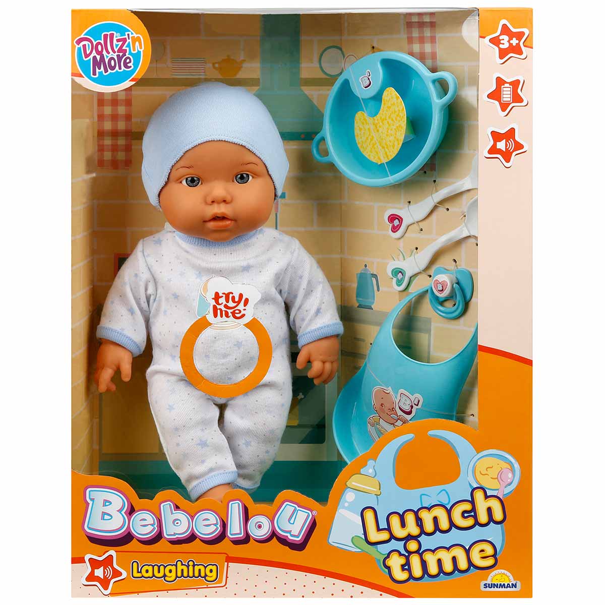 Păpușă Bebelou la Masă Dollz n More, 35 cm