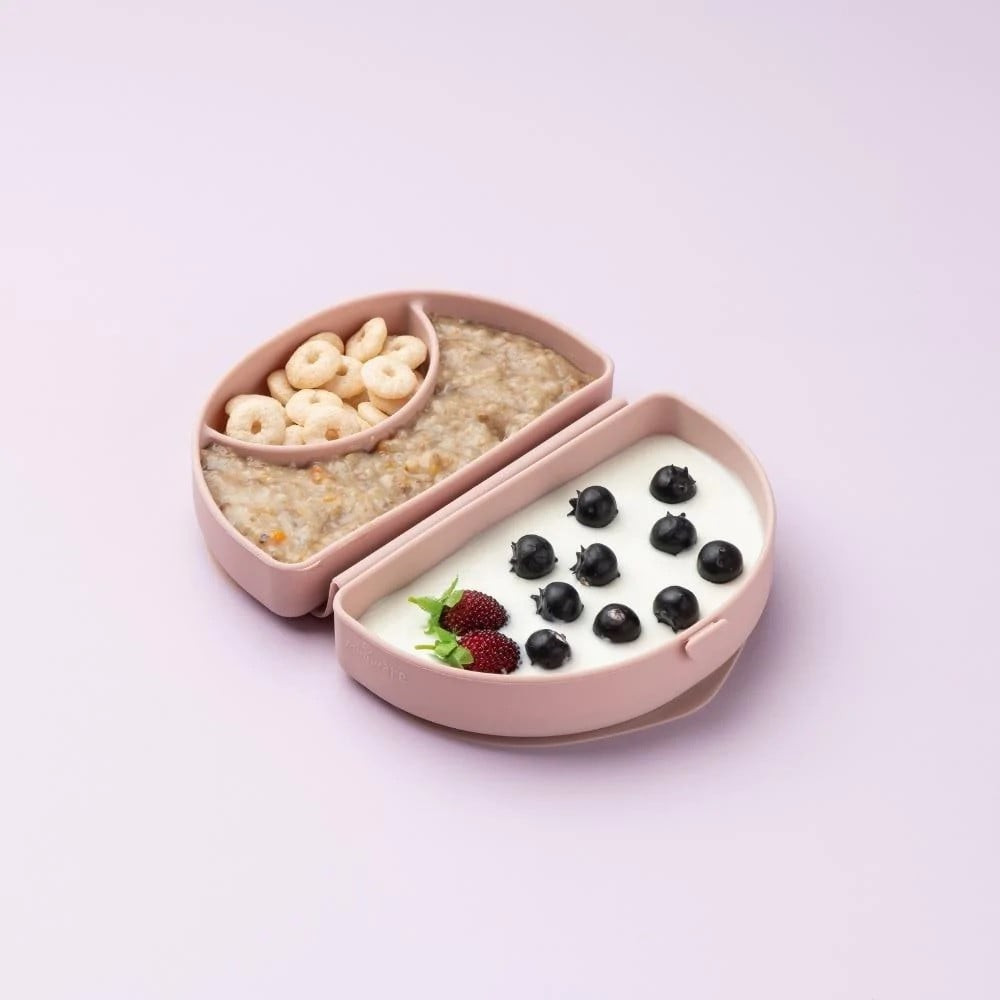 Set Diversificare Miniware Sili Mini GO, 3 Piese, Roz - imagine 3
